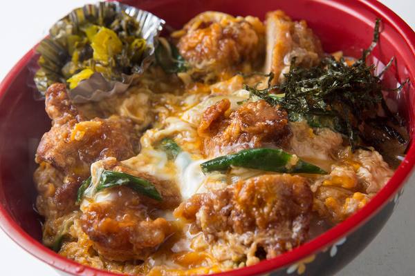 若鶏の竜田とじ丼